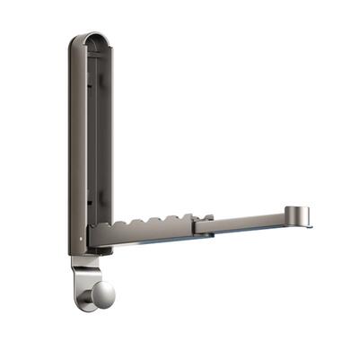 阳台衣架收纳神器家用折叠免打孔多功能墙上壁挂伸缩晾衣杆置物架