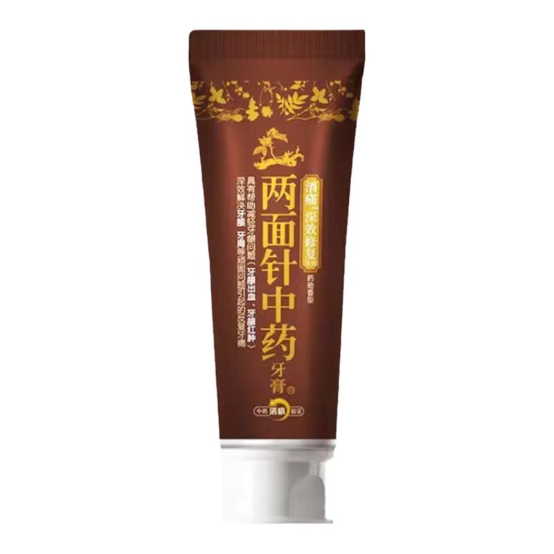 中药消炎牙膏两面针抑菌不含氟