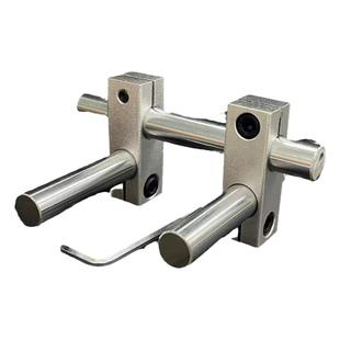 光轴置物架配件DIY自制展示架金属固定夹光轴支架底座/十字连接件