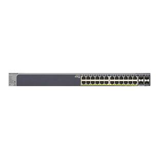 国行NETGEAR网件GS728TPP v2 24口全千兆POE+供电交换机+4千兆SFP光口三层智能网管交换器Insight云管理af/at