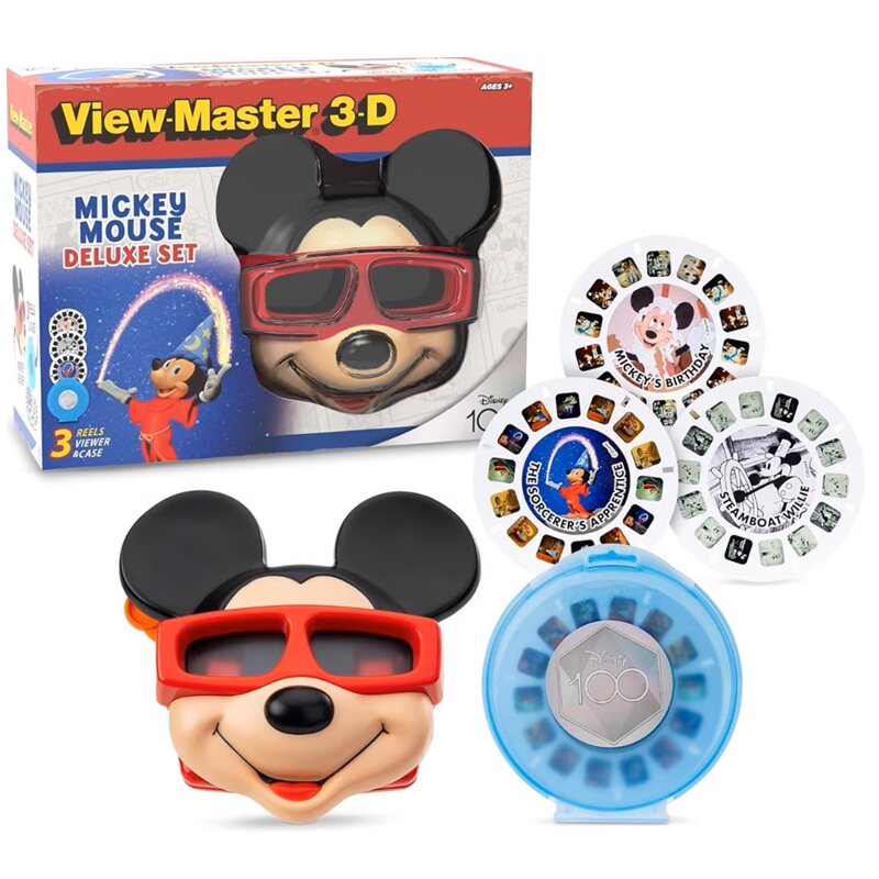 儿童3D观影机器幻灯片View Master米奇老鼠面具眼镜玩具伴手礼物