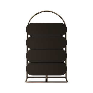 【自营】几度国补意式极简黑色四斗柜客厅高级感设计师收纳置物柜