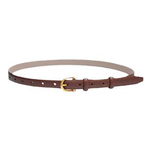 啄木鸟皮带女士2026新款真皮装饰连衣裙细腰带牛皮高级感配牛仔裤