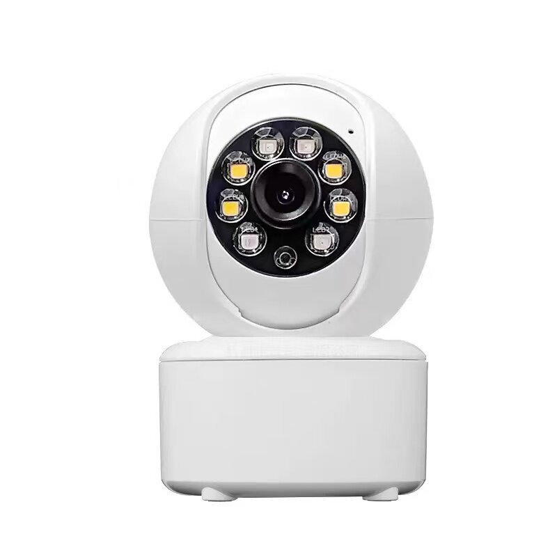 超级看看家用WiFi远程监控摄像头双镜头多目广角双光夜视高清摇头