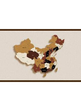 中国毛毡板地图旅行照片墙贴