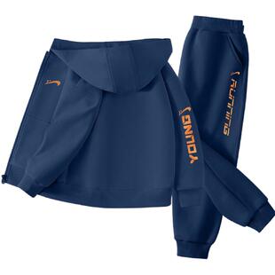 贵人鸟童装男童春季套装儿童新款运动休闲外套大童运动长裤两件套