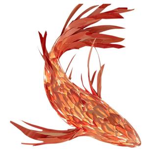 鱼形餐厅吊灯民谣集酒馆酒店大堂会所火锅店包厢餐饮创意鲤鱼灯具