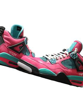 STY custom球鞋定制 air jordan 4 南海岸 蒂芙尼 乔4湖水绿改制