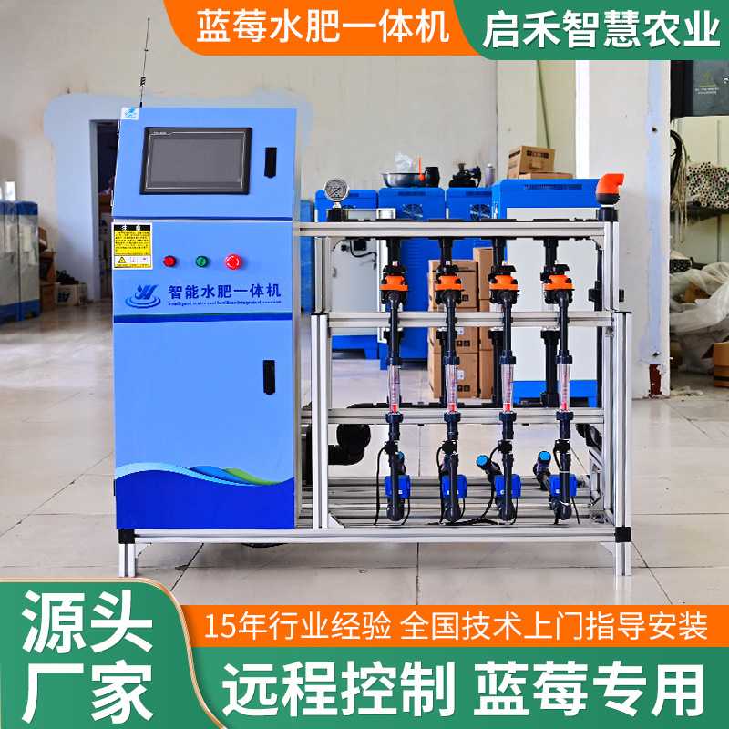 蓝莓草莓施肥灌溉一体设备全自动无土栽培智能水肥一体机智能灌溉