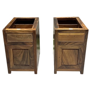 南美胡桃木柜子支架实木大板桌脚原木桌腿一门一抽书桌脚办公桌脚