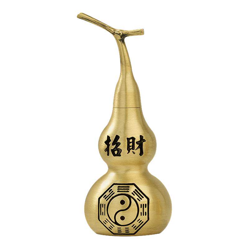 麦玲玲黄铜太极葫芦招财镇宅摆件