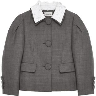 【SALE】【SHUSHUTONG】蕾虎气质高级装饰翻领外套装上衣