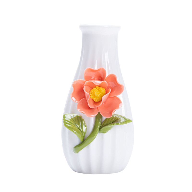 手工陶瓷迷你小花瓶插花摆件