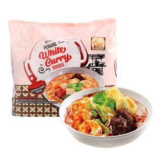 MYKUALI马来西亚麦可利槟城白咖喱红酸辣汤福建虾面炒面速食汤面