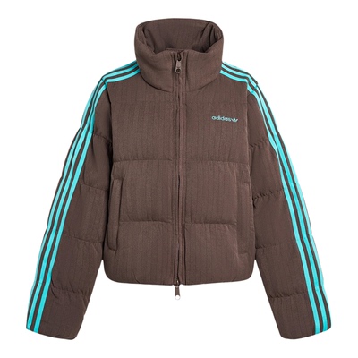 Adidas/阿迪达斯正品三叶草女士复古休闲立领羽绒服KG4909