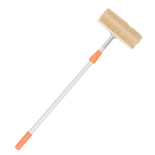 软毛洗车刷子猪鬃毛长毛加厚长柄杆车拖把不伤漆汽车除尘清洗刷车