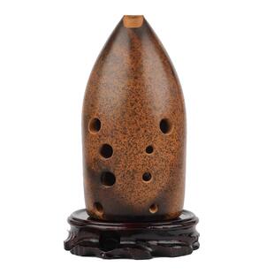 冯氏陶埙10孔十孔埙专业双腔笔筒陨初学者自学演奏级古埙民族乐器