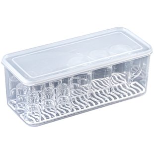 白酒杯收纳盒家用分酒器商用醒酒玻璃小酒杯一口杯沥水带盖防尘箱