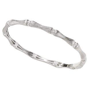 节节高古法手工拉丝竹节手镯女925纯银镀18K金色简约高级感手饰