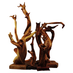 崖柏根雕摆件随形笔挂笔架珠串架笔筒客厅茶台太行陈化原料倒流香