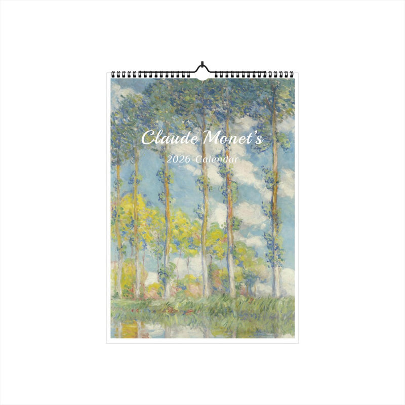 2026年莫奈油画挂历四季风景睡莲篇日历多尺寸生产A4A3A2A1巨幅