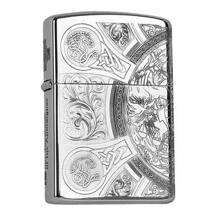 佐罗正品打火机ZORRO正版防风煤油二代升级天启四骑士ZIP男士送礼