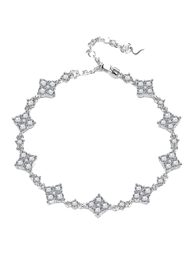 四叶草轻奢手链莫桑钻石女款生日情人节礼物送女朋友【抖音爆款】