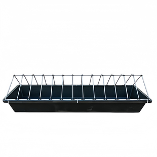 鸭盆加厚喂鸭鸡食槽长方形新款喂鸡食槽熟胶喂鸡食槽家用养殖专用