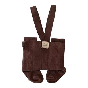 2025韩国婴儿举重裤春秋大PP宝宝连裤袜婴幼儿高腰护肚打底背带袜