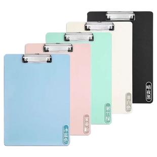 a4文件夹板夹写字垫板办公用品文件收纳票据档案夹透明资料夹板文具书写垫纸板可悬挂固定纸张菜单夹开学蓝色