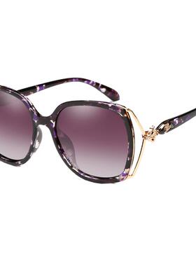 时尚优雅偏光太阳镜女圆脸显瘦防紫外线墨镜女士防晒眼镜显脸小潮