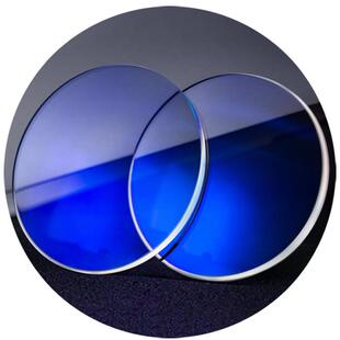 明月镜片1.74超薄非球面高度近视变色防蓝光网上配眼镜散光度数