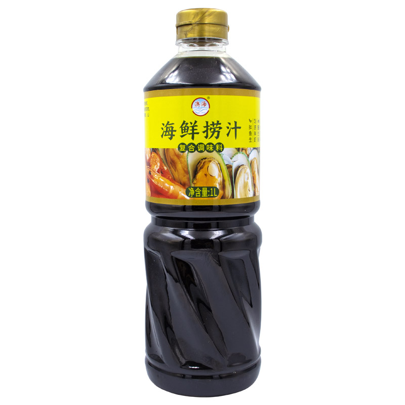 广东澳海海鲜捞汁1L商用凉拌菜柠檬鸡爪白灼生腌海鲜料汁冷泡调料