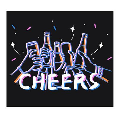 酒吧橱窗玻璃贴纸啤酒屋广告贴画