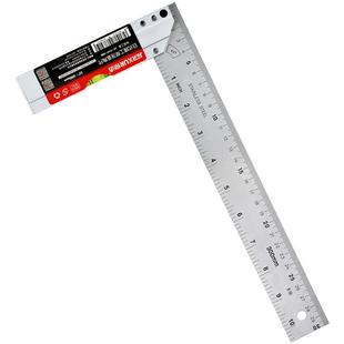 京选直角尺不锈钢加厚钢尺高精度刻度尺子带泡水平尺木工拐尺角尺