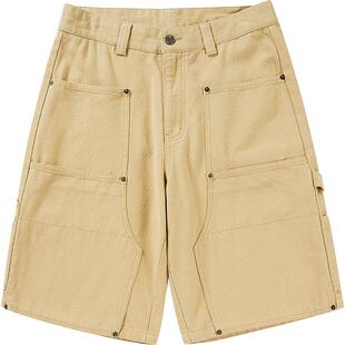 ecko红犀牛  夏季工装裤直筒牛仔短裤男五分裤2025新款青少年裤子