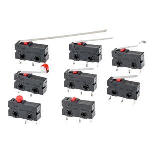 小微动KW12行程限位开关5A/250V铜触点按键11-3Z-2直柄3弯脚滚轮