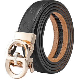 金利来女士优雅自动扣皮带时尚小众新款细腰带百搭轻奢裤带配饰潮