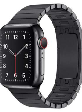 适用iwatch表带官款链式不锈钢