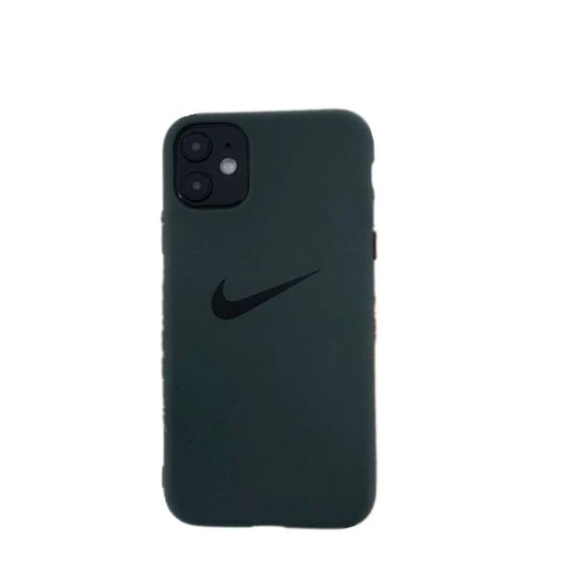 墨绿色16适用苹果13pro手机壳软14plus磨砂12nike11男女xsmax潮牌xr勾勾防摔17潮牌TPU软ins