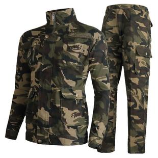 高端纯棉迷彩服套装男女春秋季新式户外军迷劳保工作正版加厚耐磨
