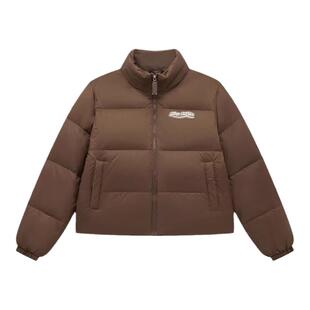 特步女羽绒服正品冬季新款立领短款潮流加厚保暖外套976428190270