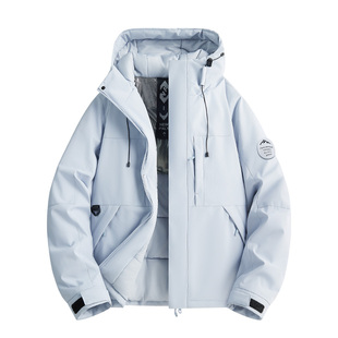 稻草人户外加厚保暖冲锋棉衣男女款冬季新款防寒防风宽松情侣棉服