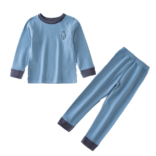 俞兆林儿童保暖内衣套装睡衣女童加绒男童秋衣秋裤羽毛蚕丝秋冬季