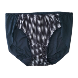 4条包邮清仓韩国深蓝色简约无痕光滑速干中腰舒适女士三角内裤