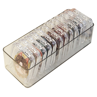 大宿小舍吧唧收纳盒方形防尘透明保护壳桌面亚克力谷子展示架单个