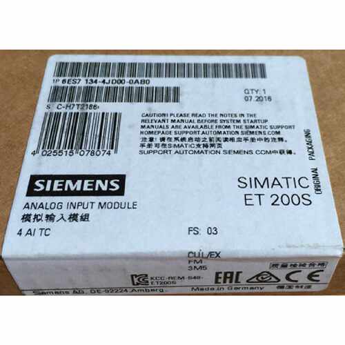 议价6ES7134-4JD00-0AB0德国西门子ET200S模拟量输入6ES71344JD00