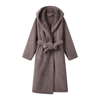 睡袍男士冬季珊瑚绒情侣睡衣女款秋冬款加厚绒浴袍长款大码家居服