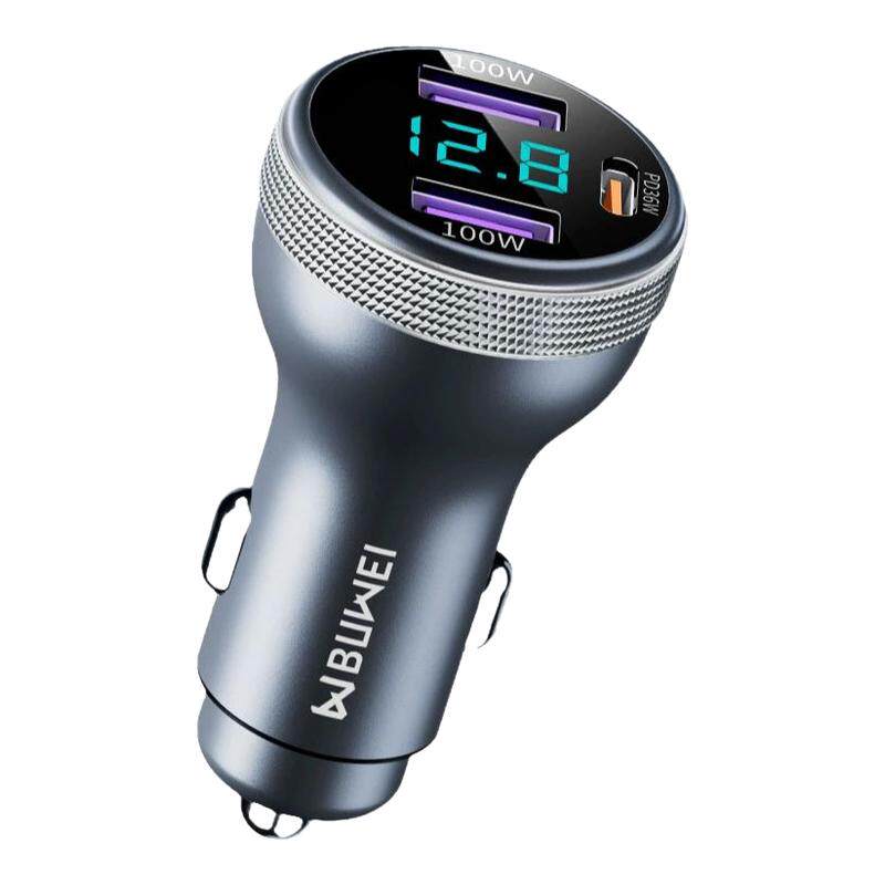 车载充电器VIVO/OPPO超级闪充点烟器充电适用华为苹果PD手机充电