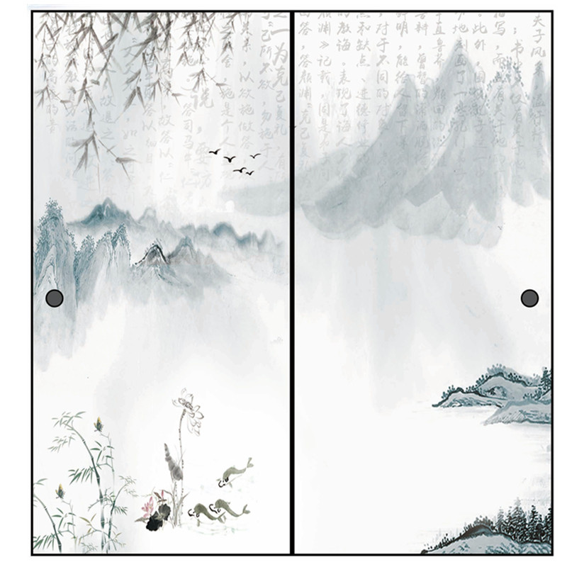 和室福司玛门纸 日式彩绘门纸 日式福司玛纸 可擦洗推拉门纸